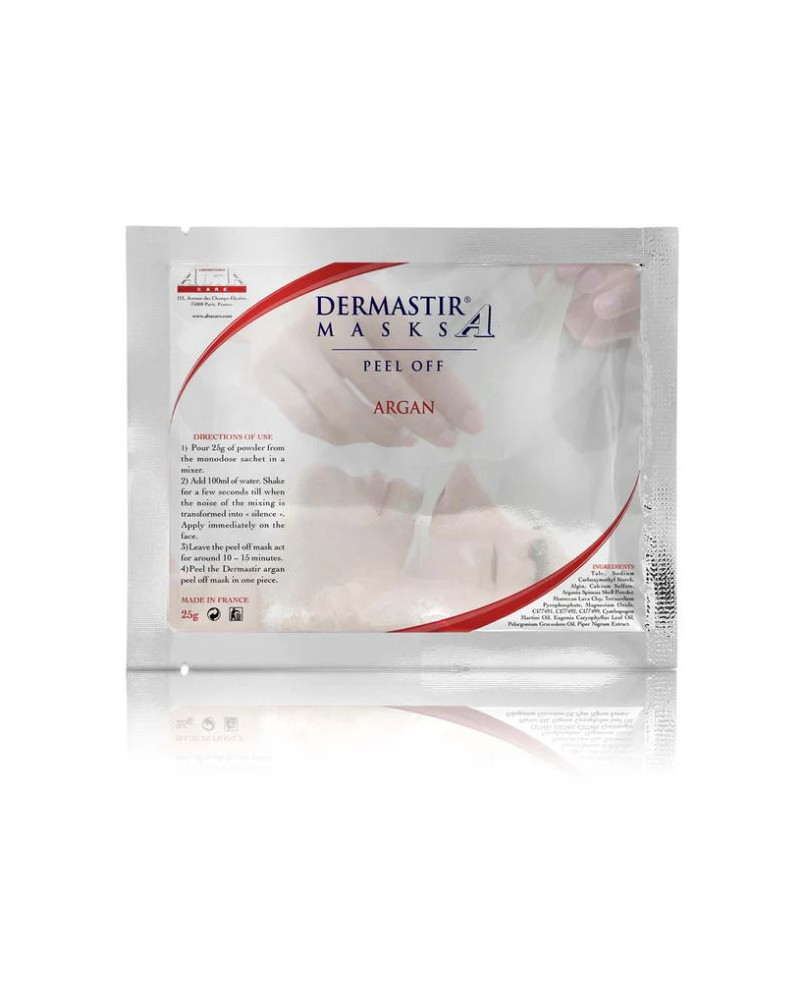 Dermastir Peel-Off Clay Face Mask with Argan, 25 g. | EGOSkinBeauty.lt