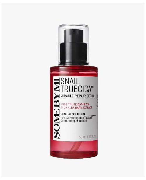SOME BY MI Snail TrueCICA Miracle Repair Serum - stebuklingas atkuriamasis serumas su sraigių mucinu | EGOSkinBeauty.lt