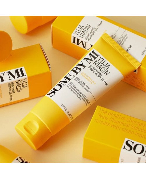 SOME BY MI Yuja Niacin Brightening Moisture Gel Cream - skaistinamasis drėkinamasis gelinis kremas | EGOSkinBeauty.lt