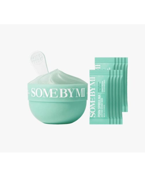 SOME BY MI PDRN Spirulina Soothing Sherbet Mask - spirulina PDRN raminamoji šerbeto kaukė | EGOSkinBeauty.lt