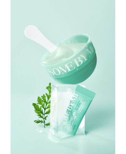 SOME BY MI PDRN Spirulina Soothing Sherbet Mask - spirulina PDRN raminamoji šerbeto kaukė | EGOSkinBeauty.lt