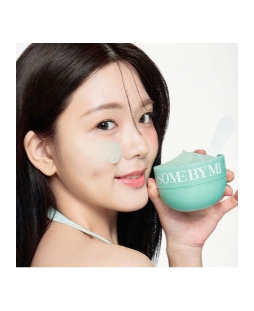 SOME BY MI PDRN Spirulina Soothing Sherbet Mask - spirulina PDRN raminamoji šerbeto kaukė | EGOSkinBeauty.lt