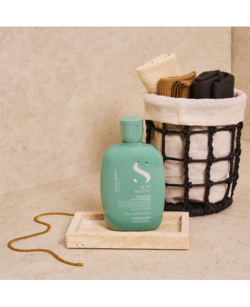 Alfaparf Milano Professional Semi di Lino Scalp Renew Energizing Low - galvos odą stimuliuojantis plaukų šampūnas | EGOSkinBeaut