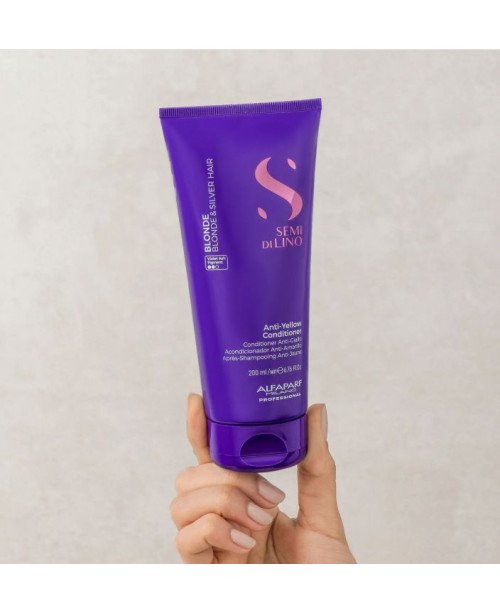 Alfaparf Milano geltoną plaukų spalvą neutralizuojantis kondicionierius | EGOSkinBeauty.lt