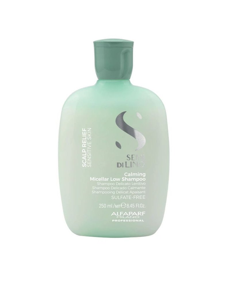 Alfaparf Milano Semi Di Lino Scalp Relief Calming Micellar Low Shampoo - raminamasis micelinis plaukų šampūnas | EGOSkinBeauty.l