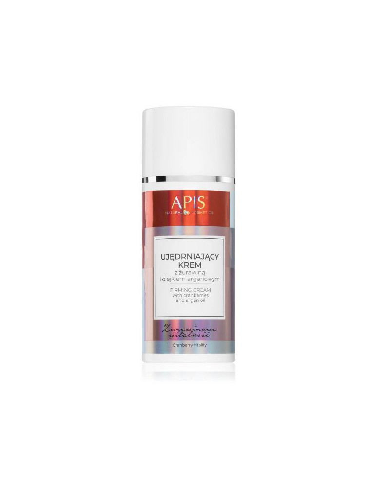 Apis Natural Cosmetics gyvybingumo ir stangrumo suteikiantis veido kremas su spanguolių ekstraktu, 100 ml.