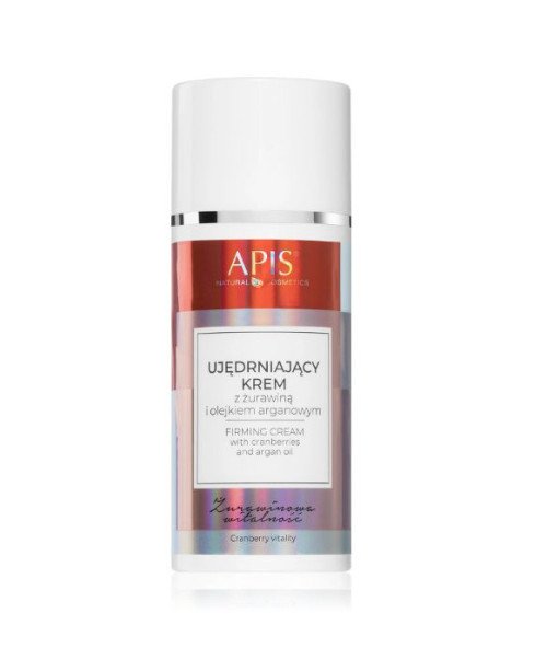 Apis Natural Cosmetics gyvybingumo ir stangrumo suteikiantis veido kremas su spanguolių ekstraktu, 100 ml.