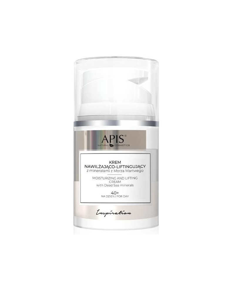 Apis Natural Cosmetics drėkinamasis ir stangrinamasis veido kremas su Negyvosios jūros mineralais, 50 ml.