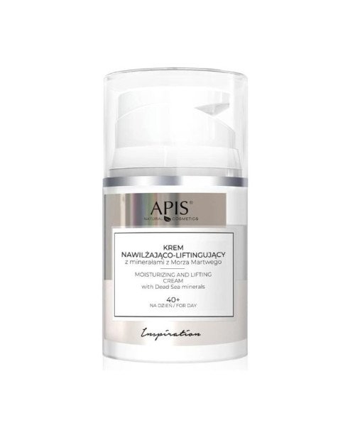Apis Natural Cosmetics drėkinamasis ir stangrinamasis veido kremas su Negyvosios jūros mineralais, 50 ml.