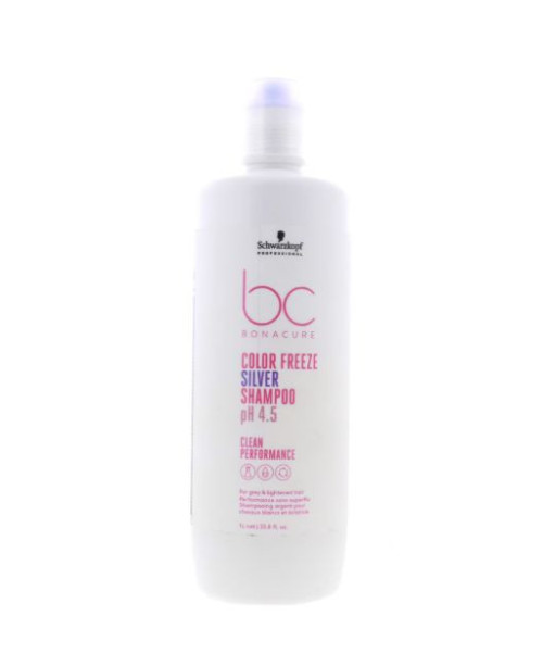 Schwarzkopf Professional pH 4.5 šviesintų plaukų sidabrinis šampūnas