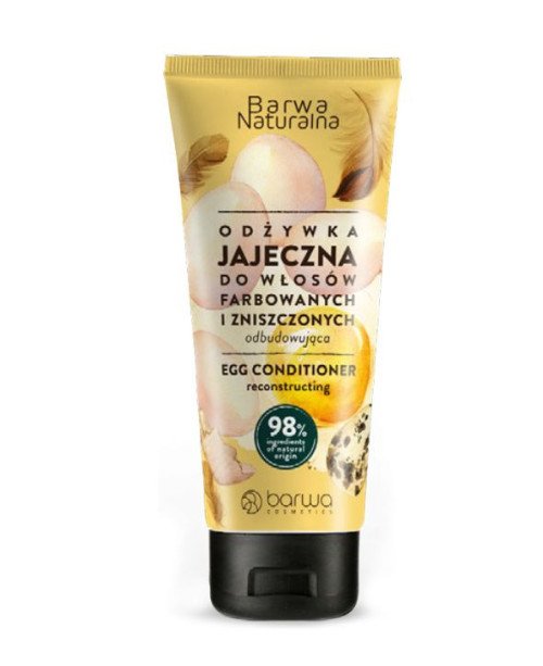 Barwa Cosmetics atkuriamasis plaukų kondicionierius su kiaušinių baltymų ekstraktu, 200 ml. | EGOSkinBeauty.lt