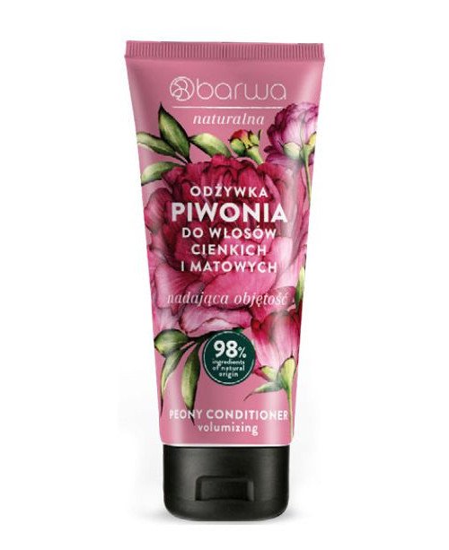 Barwa Cosmetics suteikiantis apimties plaukų kondicionierius su  bijūnų ekstraktu, 200 ml. | EGOSkinBeauty.lt