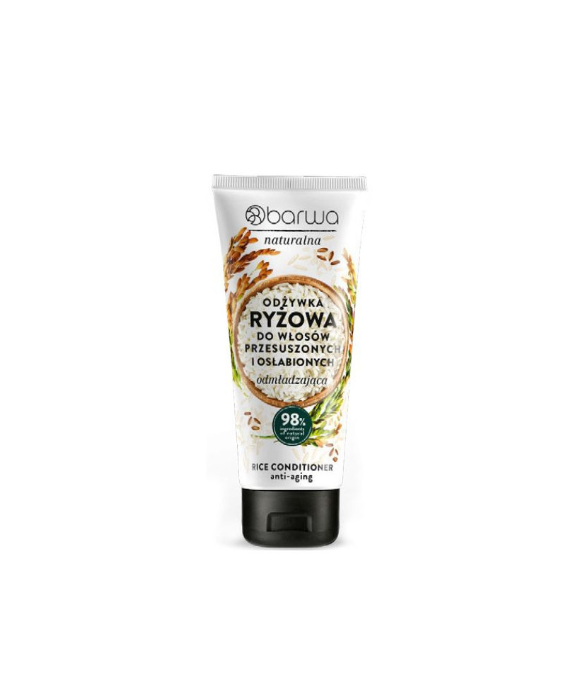 Barwa Cosmetics jauninantis plaukų kondicionierius su ryžių baltymų ekstraktu, 200 ml.
