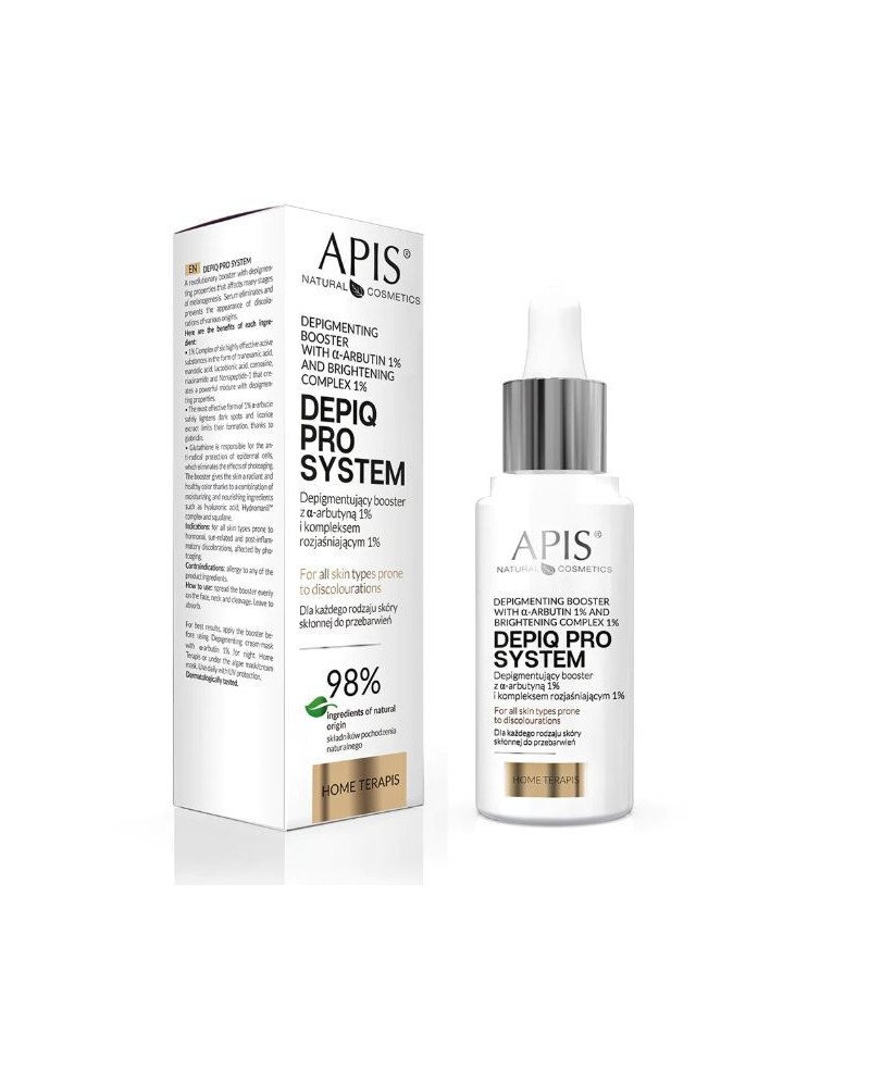 APIS Natural Cosmetics veido odos depigmentacijos stipriklis, 30 ml. | EGOSkinBeauty.lt