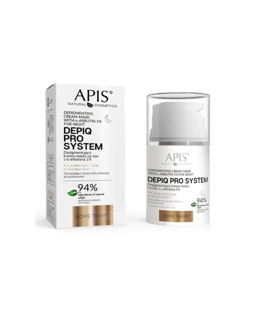 APIS Natural Cosmetics depigmentuojantis naktinis kremas-kaukė, 50 ml. | EGOSkinBeauty.lt