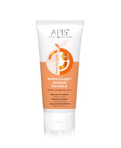Apis Natural Cosmetics drėkinamasis kūno losjonas su persikų kauliukų aliejumi, 200 ml. | EGOSkinBeauty.lt