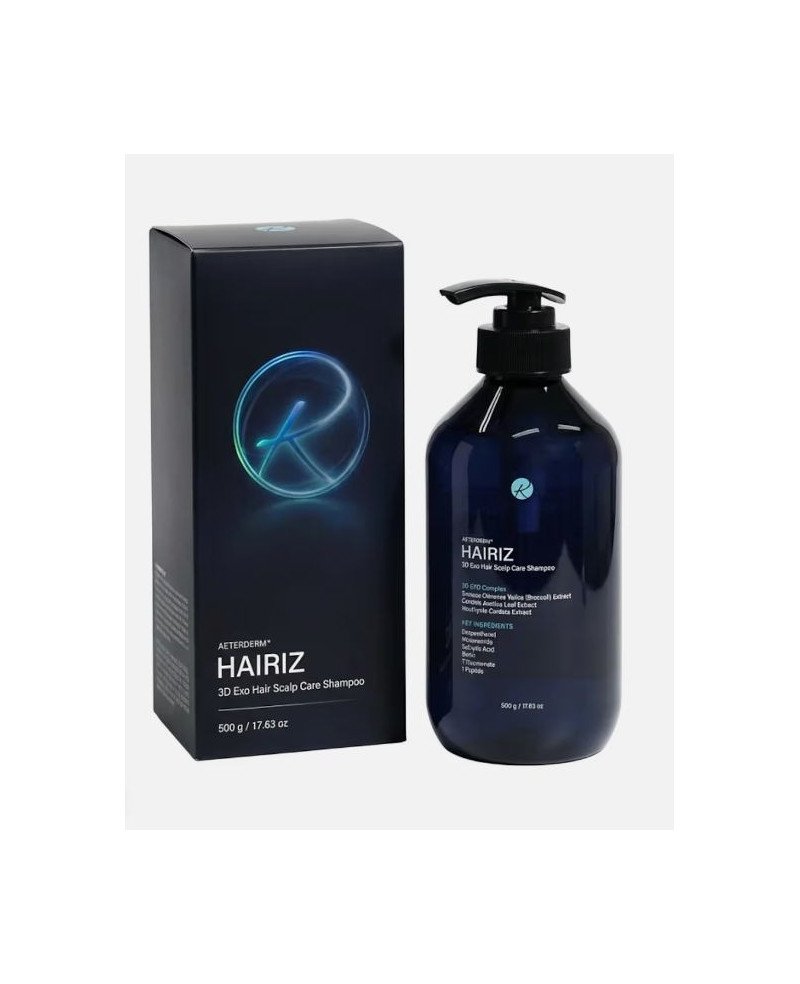 AETERDERM HAIRIZ 3D Exo plaukų ir galvos odos priežiūros šampūnas, 500 g. | EGOSkinBeauty.lt