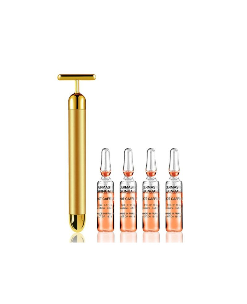 Dermastir caffeine ampoules against cellulite 16 x 3 ml. with massage roller | EGOSkinBeauty.lt