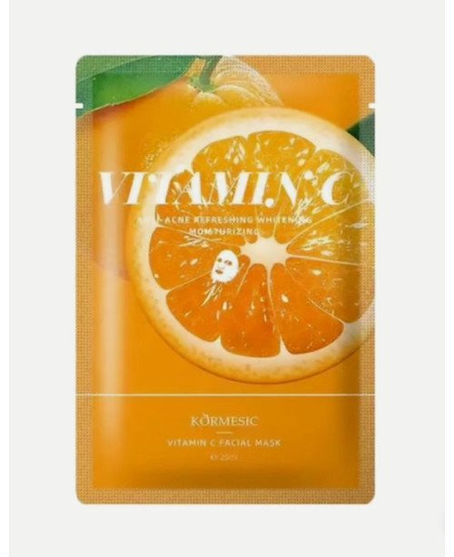 Kormesic šviesinamoji, antioksidacinė lakštinė kaukė su vitaminu C | EGOSkinBeauty.lt
