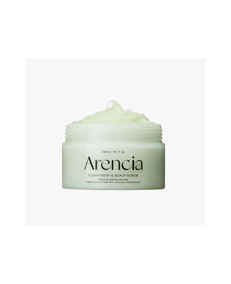 Arencia Fresh Cloud - kūno ir galvos odos šveitiklis su pelargonijomis ir raktažolėmis | EGOSkinBeauty.lt