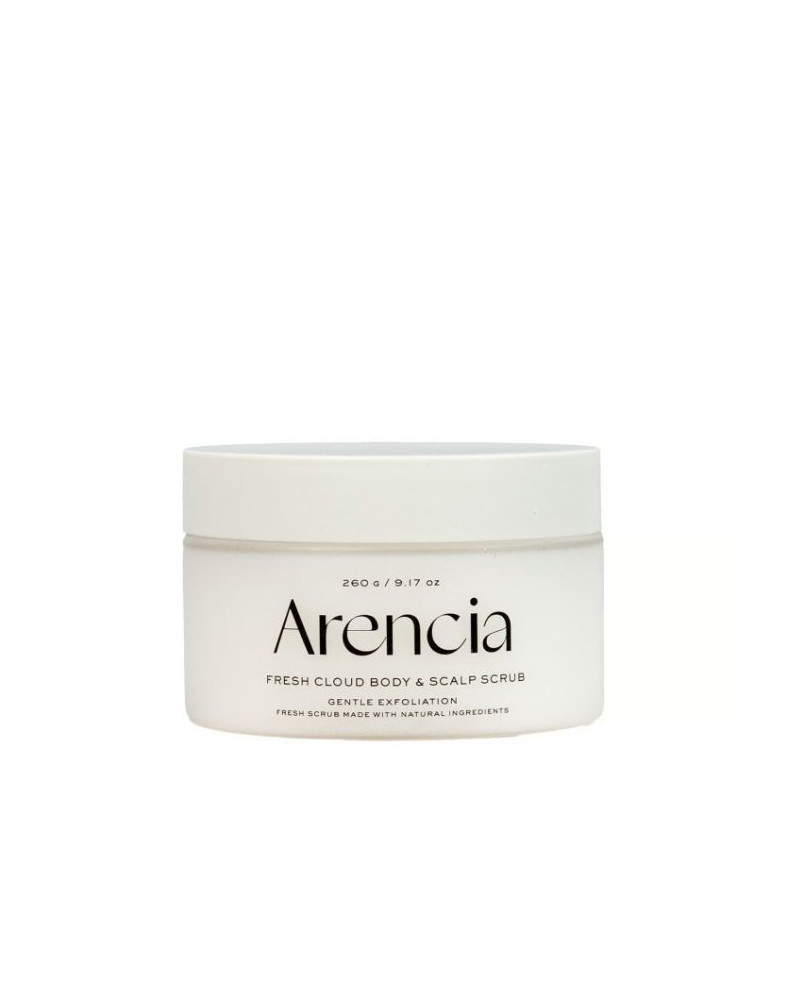 Arencia Fresh Cloud - kūno ir galvos odos šveitiklis su baltąja arbata ir neroliu | EGOSkinBeauty.lt