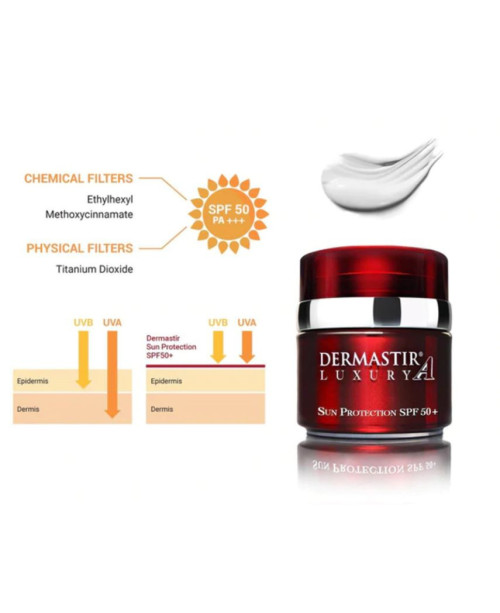 Солнцезащитный крем для лица Dermastir с SPF 50+, 50 мл. | EGOSkinBeauty.lt