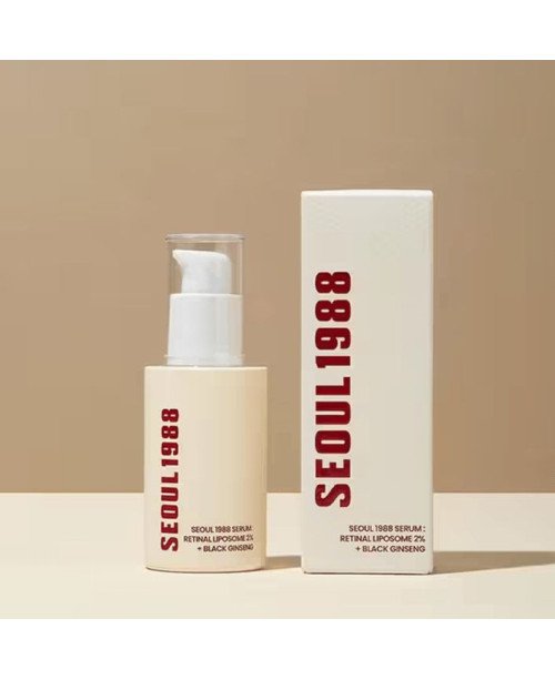 K-Secret Seoul 1988 serumas su retinolio liposomomis 2% + juodasis ženšenis, 30 ml.
