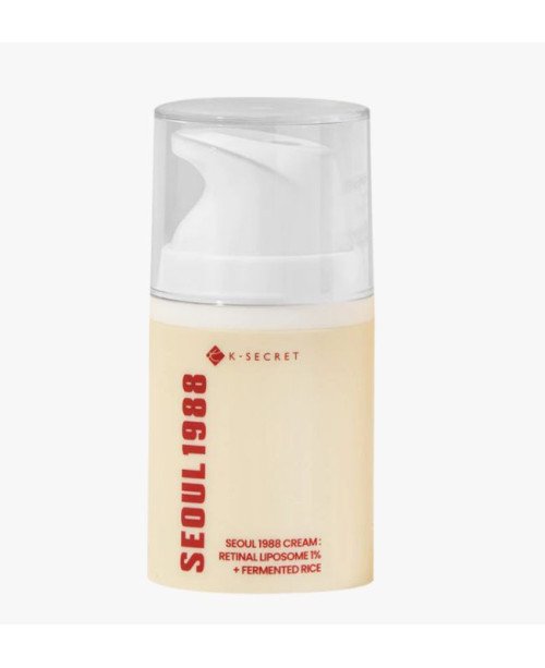 K-Secret Seoul 1988 veido kremas su retinolio liposomomis 1% + fermentuotais ryžiais, 50 ml.