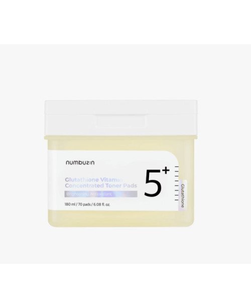 Numbuzin Nr. 5 vitaminų ir niacinamido koncentruoti veido valymo padeliai, 180 ml.